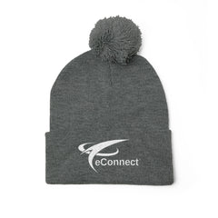 eConnect Pom-Pom Knit Beanie
