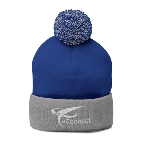 eConnect Pom-Pom Knit Beanie