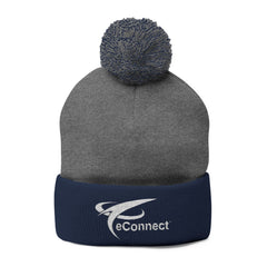 eConnect Pom-Pom Knit Beanie