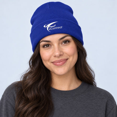 eConnect Embroidered Cuffed Beanie