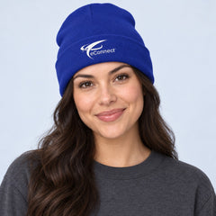 eConnect Embroidered Cuffed Beanie