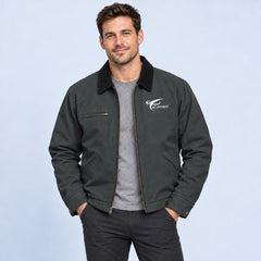 eConnect Embroidered Duck Cloth Work Jacket