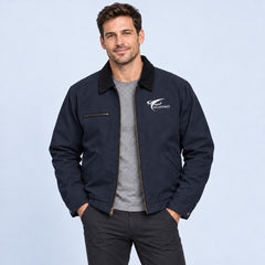 eConnect Embroidered Duck Cloth Work Jacket