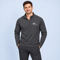eConnect Embroidered Stretch Quarter-Zip Pullover