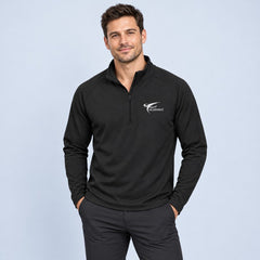 eConnect Embroidered Stretch Quarter-Zip Pullover