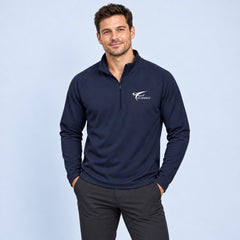 eConnect Embroidered Stretch Quarter-Zip Pullover