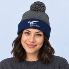 eConnect Pom-Pom Knit Beanie