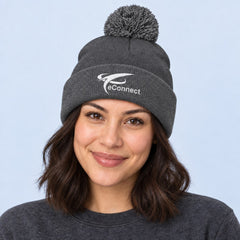 eConnect Pom-Pom Knit Beanie