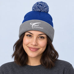 eConnect Pom-Pom Knit Beanie