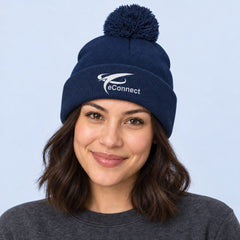 eConnect Pom-Pom Knit Beanie