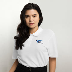 Lady's pique polo white